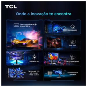 Monitor Gamer TCL 27" QHD MiniLED 180Hz 27G64 - Imagem 4