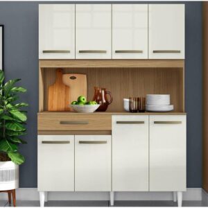 Armário de Cozinha Compacta Aramóveis Cleo 8 Portas - Imagem 1