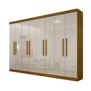 Guarda Roupa Casal Hera MDF 8 Portas e 4 Gavetas Rufato - Imagem 1