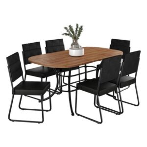 Conjunto Sala de Jantar com Mesa e 6 Cadeiras Fenix Carraro - Imagem 2
