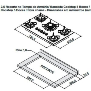 Fogao Cooktop Itatiaia Essencial 5 Bocas - Imagem 2