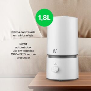 Umidificador Ultrassônico Easy Air 1.8L Branco Multi Saúde - HC290 - Imagem 5