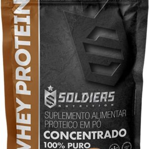 Whey Protein Concentrado 1Kg - Mocaccino - 100% Puro Importado - Soldiers Nutrition - Imagem 1