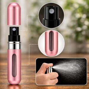 Kit 3 Porta Perfume Recarregável 5ml – Frascos Spray Portáteis, Compactos à Prova de Vazamento Ideal para Viagem, Bolsa e Uso Diário – Cores Sortidas Premium - Imagem 5