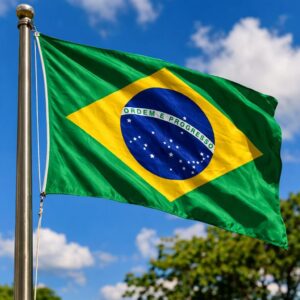 Bandeira Do Brasil Oficial - Diversos Tamanhos E Tecidos (CHIFFON, 2,00X1,50) - Imagem 2