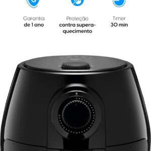 Fritadeira Elétrica Elgin Quick Fryer 4 Litros, Preta, 220V | Airfryer, com Cesta Removível - Imagem 6