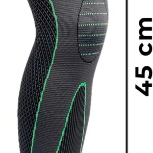 Joelheira Meia Meião De Compressão Alívio Das Dores Na Perna Articulação Tensão Com Elasticidade E Durabilidade Cores Preta, Verde, Laranja LINHA PREMIUM DUPIN - Imagem 2