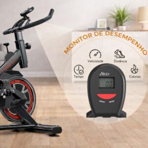 Bicicleta Ergométrica Bike Spinning | para Treino em Casa e Academia, Silenciosa, Ajustável, Confortável, Ideal para Cardio e Emagrecimento, Linha Fitness Premium - Imagem 8