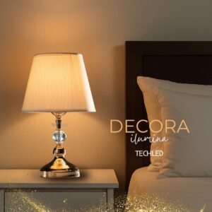 Abajur De Mesa Abajur de Tomada Cúpula | Luxuoso, Abajour, Quarto, Sala, Cabeceira - Imagem 4