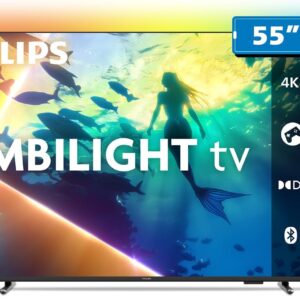Smart TV Ambilight PHILIPS 55" 4K, 55PUG8100/78 | Comando de Voz, HDR10+/Dolby Atmos, VRR/ALLM, Bluetooth - Imagem 1