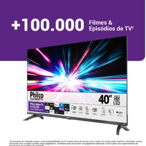 Smart TV LED Philco 40" | Roku TV, Dolby Audio, PTV40M9GR2CGB - Imagem 10