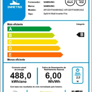 Ar Condicionado Split Hi Wall Samsung WindFree AI Inverter 12.000 Btus Frio 220v R-32 - Imagem 8