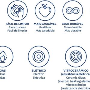 Jogo de Panelas Tramontina Turim 11 Peças | em Alumínio, Revestimento Antiaderente Starflon Max, Vermelho - Imagem 6