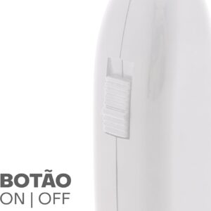 Mini Mixer Misturador Elétrico para Bebidas LYOR | Inox e Plástico Branco, Eficiente e Compacto para Batidas e Misturas Rápidas - Imagem 6