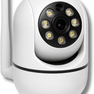 Câmera de Segurança WiFi 1080p, Visão Noturna, Rotação 355°/90°, Áudio Bidirecional, Monitoramento Remoto, Detecção de Movimento - Imagem 1
