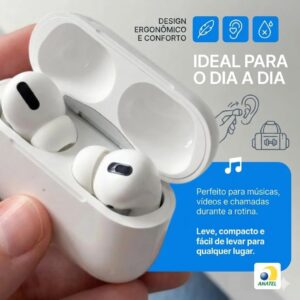 Fone De Ouvido Bluetooh, Sem Fio, Resistente, Compatível Com Todo Celular, Cancelamento Ruído, Bateria Até 16 Horas, Microfone Para Chamadas, Controle Touch, Conecta no Notebook - Linha Premium - Imagem 2