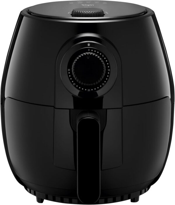 Fritadeira Elétrica Elgin Quick Fryer 4 Litros, Preta, 220V | Airfryer, com Cesta Removível