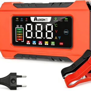 Carregador de Bateria Automotivo Inteligente 12V com Função Reparadora de Pulsos - Display Digital Bivolt para Carro, Moto, Caminhão e Veículos Agrícolas - Imagem 1