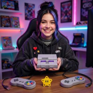 Game Retro Mini Super Nintendo + 2 Controles + todos os Jogos de Snes - Imagem 6