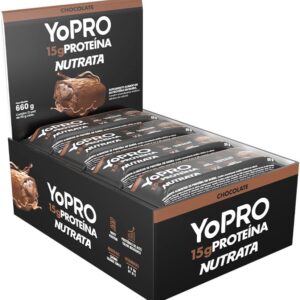 NUTRATA YOPRO 55G DISPLAY C/ 12 BARRAS - CHOCOLATE - Imagem 1
