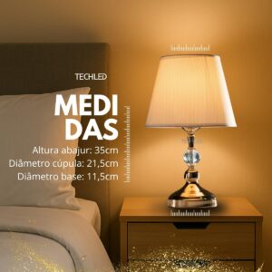 Abajur De Mesa Abajur de Tomada Cúpula | Luxuoso, Abajour, Quarto, Sala, Cabeceira - Imagem 7