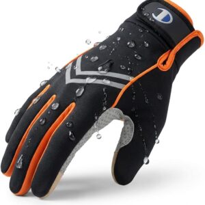 Luva Smart Grip Esportiva Touch Screen para Moto, Ciclismo, Corrida e Caminhada | Térmica com Forro Quente, Grip Antiderrapante, Zíper Ajustável, Proteção Vento e Umidade - Imagem 1