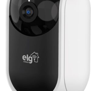 ELG, SHCR600, Câmera Robô 360° Full HD 1080P Inteligente, Conexão WI-FI 2.4GHz, Compatível com Alexa, Áudio Bidirecional, Zoom Digital 6x, Branco - Imagem 1
