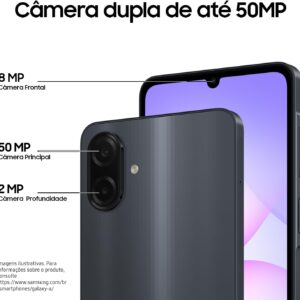 Celular Samsung Galaxy A07 256GB, 8GB, Câm. 50MP, Tela 6.7"- Preto - Imagem 4