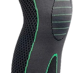 Joelheira Meia Meião De Compressão Alívio Das Dores Na Perna Articulação Tensão Com Elasticidade E Durabilidade Cores Preta, Verde, Laranja LINHA PREMIUM DUPIN - Imagem 1