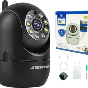Câmera Wi-Fi Inteligente 360° Full HD 1080P – Minion Giratório com Rastreamento Automático, Visão Noturna, Áudio Bidirecional e Detecção de Movimento - Imagem 1