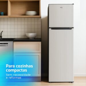 Geladeira Refrigerador HQ Defrost 290 Litros Preto/Cinza HQ-290RDF 127V - Imagem 6