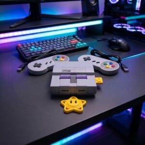 Game Retro Mini Super Nintendo + 2 Controles + todos os Jogos de Snes - Imagem 8