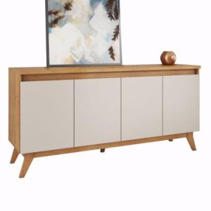 Buffet Aparador 4 Portas MDP/MDF Mel Off White 156cm Eifel - Viero - Imagem 2
