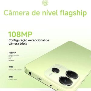 Smartphone Celular Xiaomi Redmi Note 14 Lançamento 256GB 8GB Câmera 108MP 20MP Tela 6.67 AMOLED 120Hz FHD plus Design Premium Dual SIM Chip IP54 Dolby - Imagem 3