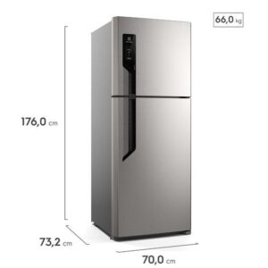Geladeira Electrolux Frost Free com AutoSense 432L Efficient Duplex Inox Look (TF70S) - Imagem 2