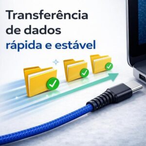 Cabo Carregador Tipo C Android Reforçado 2 Metros Original Inova - Imagem 3