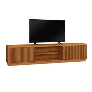 Rack Ripado para TV até 75 Polegadas 100% MDF 180cm 2 Portas Logan Marrom Naturalle - Mavaular - Imagem 2