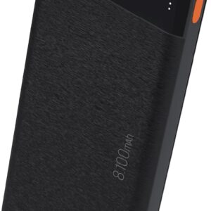 Power Bank Portátil 8100mAh com LED Indicador, Saída USB-A e USB-C, Compacto para Viagem, Preto, PB81BK, ELG - Imagem 1