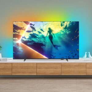 Smart TV Ambilight PHILIPS 55" 4K, 55PUG8100/78 | Comando de Voz, HDR10+/Dolby Atmos, VRR/ALLM, Bluetooth - Imagem 8