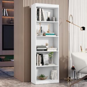 Estante Livreiro Casa JD com 5 nichos, Branco | Multiuso, Organizador - Imagem 1