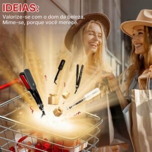 Vidavalu Chapinha profissional a vapor infravermelho, Chapinha ceramica, Aquecimento rápido em 20 segundos, 13 configurações de temperatura, Desligamento automático após 1 hora, Ahapinha bivolt - Imagem 8