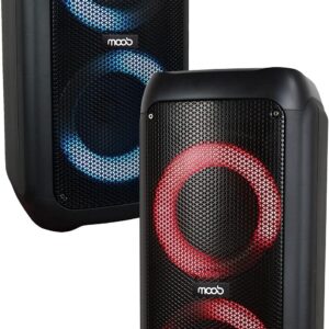 Moob Caixa de Som 400W Urban Com Dois Alto Falantes de 6,5" PMPO Iluminação em LED Bluetooth TWS - Imagem 8