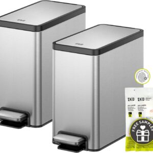 Lixeira com Pedal EKO ESSENTIAL 6L+6L - Imagem 1