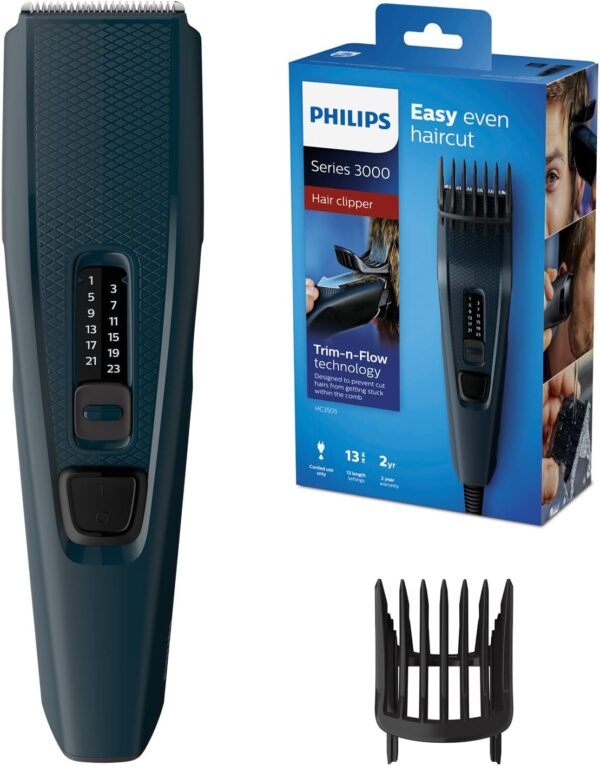 Cortador de Cabelos Philips HC3505/15, Azul | com 13 Ajustes de Altura, Bivolt