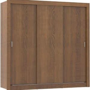 Guarda Roupa Casal Madesa Mônaco 3 Portas de Correr - Rustic - Imagem 7
