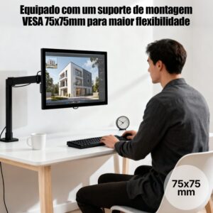 Monitor Gamer LCD 20 Polegadas, 1600x900 HD, 100Hz | Alto-falantes Integrados, Tempo de Resposta 1ms, 250cd/m², 72% NTSC, 1000:1, HDMI/VGA/AUIDO/DC, Bivolt - Imagem 8