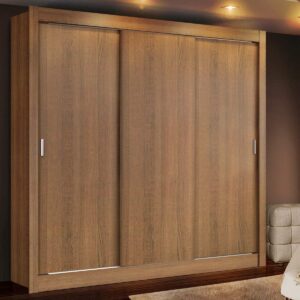 Guarda Roupa Casal Madesa Mônaco 3 Portas de Correr - Rustic - Imagem 1