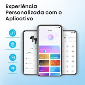 soundcore P20i da Anker, Fone de Ouvido Bluetooth 5.3, Graves Potentes, Drivers de 10mm, 30H de Reprodução, Resistência à Água, 2 Mics IA, Personalização de Som via App, Fone sem fio tws, Preto - Imagem 3