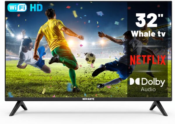 Smart TV LED 32 Polegadas HD Ready | Android Whale 10.0, Wi-Fi e Bluetooth, Dolby Atmos, Netflix e YouTube, 3x HDMI