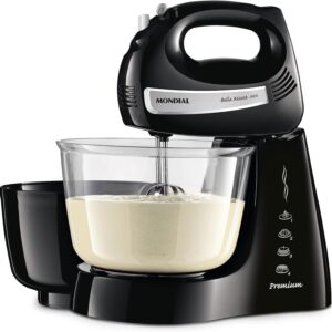 Batedeira Mondial Bella Massa, 500W, 220V | Preto/Inox, B-23 NP - Imagem 1